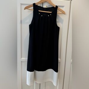 Ivanka Trump Black Midi Dress with Stud Accents | Size 2